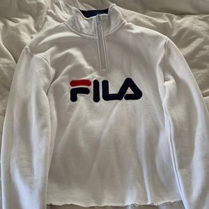 Fila cropped quarter zip up